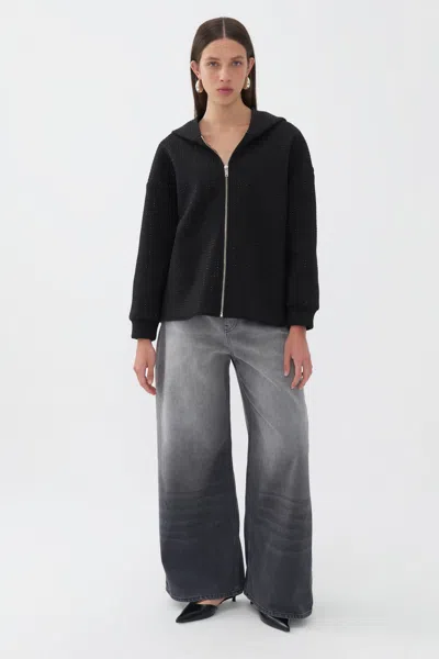 Nocturne Hooded Sweatshirt In Black
