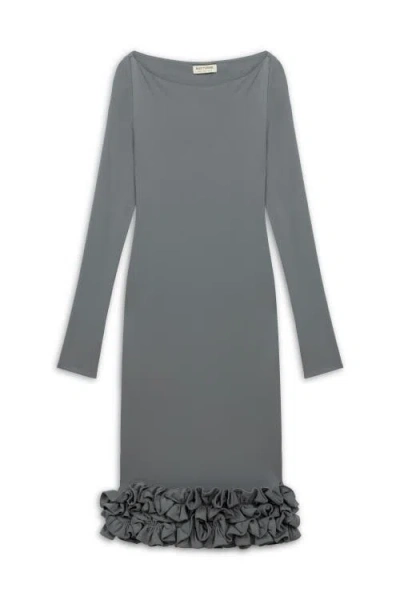 Nocturne Jersey Maxi Dress With Ruffle Detail