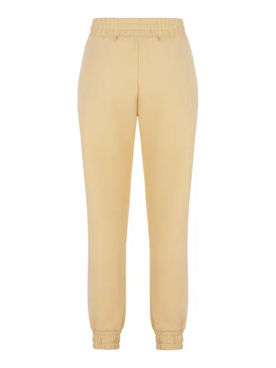 Nocturne Knitted Jogging Pants In Beige