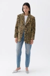 Shop Nocturne Leopard Print Jacket In Multi-colored