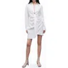 Nocturne Linen Mini Dress With Accessory Detail