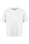 Nocturne Logo Designed Basic T-shirt In Ivory