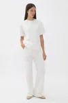 Nocturne Logo Designed Basic T-shirt In White