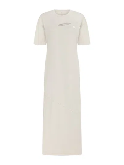 Nocturne Long Dress With Cutout Detail In White
