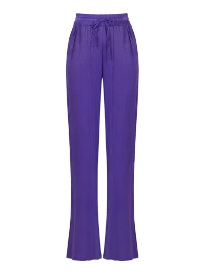 Nocturne Loose-fitting Flare Pants In Purple