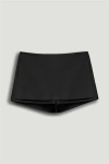 Nocturne Low Rise Mini Skort In Black