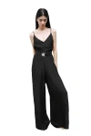 Nocturne Metal Accessory Overalls In Black