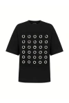 Nocturne Metal Ring Detailed T-shirt In Black