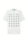 Nocturne Metal Ring Detailed T-shirt In White