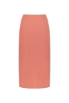 Nocturne Midi Skirt With Slits In Salmon
