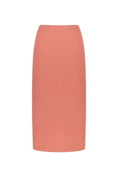 Nocturne Midi Skirt With Slits In Pink