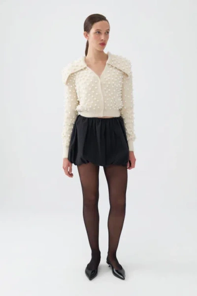 Nocturne Mini Balloon Skirt In Black