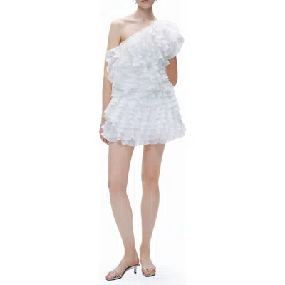 Nocturne Mini Dress With Layered Ruffle Details