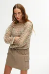 Nocturne Mini Skirt With Pockets In Grey