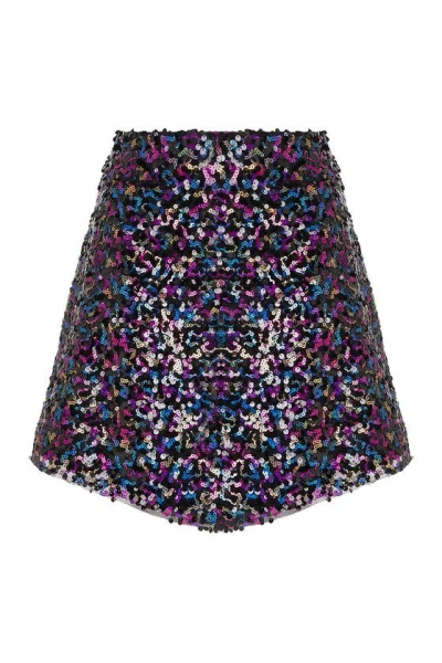 NOCTURNE MULTICOLOR SEQUINED SKIRT