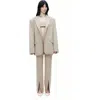 Nocturne Oversized Blazer Jacket In Beige