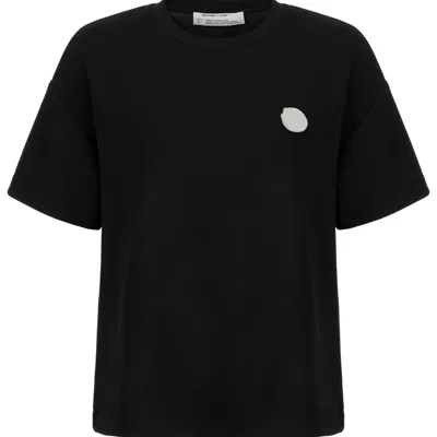 Nocturne Oversized Crew Neck T-shirt In Black