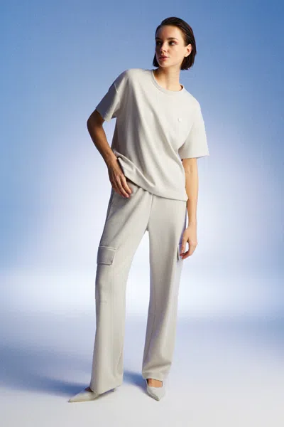 Nocturne Oversized Crew Neck T-shirt In White