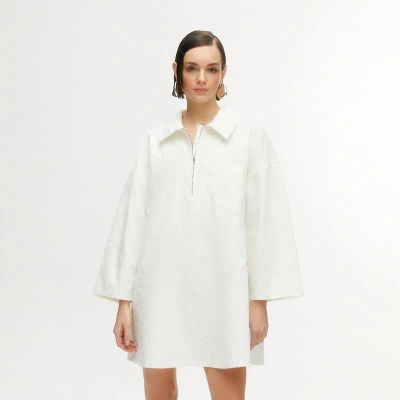 Nocturne Oversized Denim Dress In White