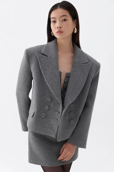Nocturne Oversized Padded Shoulder Jacket