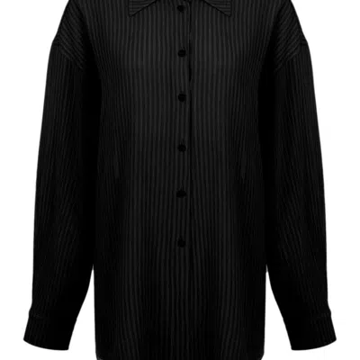 Nocturne Oversized Twin Set Shirt In Black