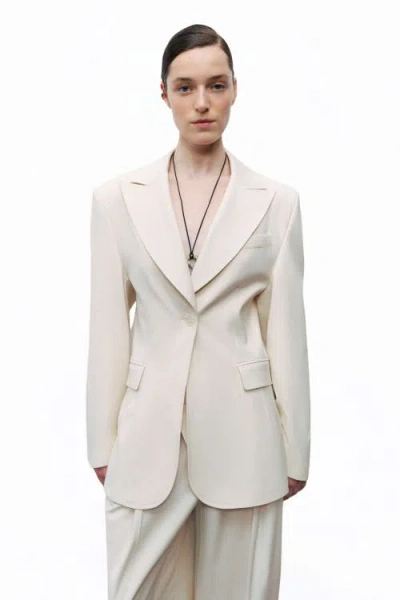 Nocturne Padded Blazer Jacket In White