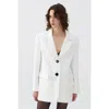 NOCTURNE NOCTURNE PADDED SHOULDER  BLAZER JACKET