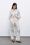Nocturne Patterned Jacquard Pants In Multi-colored