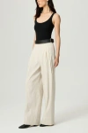 Nocturne Pleated Wide-leg Pants In White