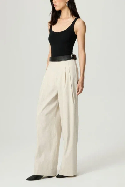 Nocturne Pleated Wide-leg Pants In White