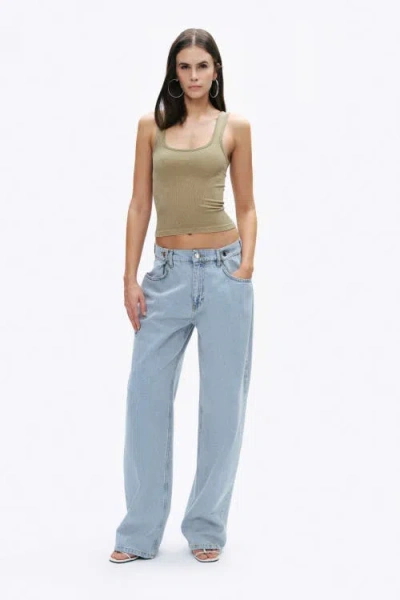 Nocturne Printed Detail Crop Top In Green