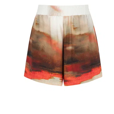 Nocturne Printed High Waisted Shorts In Multi-colored