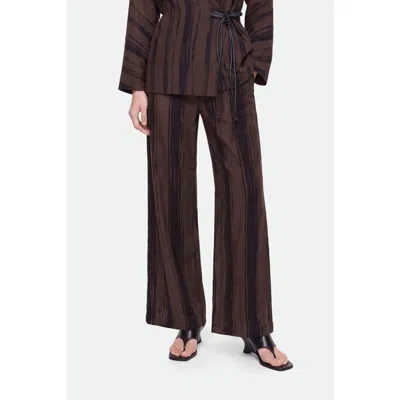 Nocturne Printed Lyocell Wide Leg Trousers In Multi