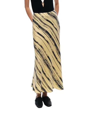 Nocturne Printed Midi Skirt In Neutral