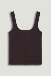 Nocturne Printed Sleeveless Crop Top In Brown