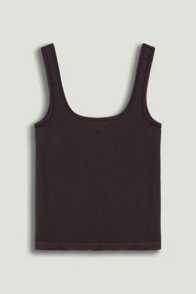 Nocturne Printed Sleeveless Crop Top In Brown