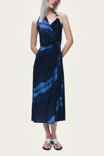 Nocturne Printed Sleeveless Maxi Dress In Multi
