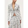 Nocturne Printed Tailored Jacket In White