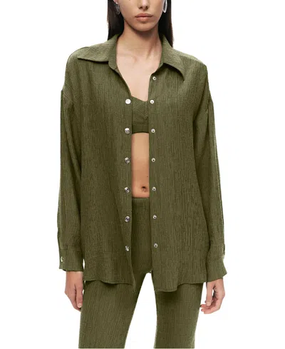Nocturne Relaxed Button-down Shirt In Green