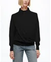 Nocturne Relaxed Polo Knit Sweater In Black
