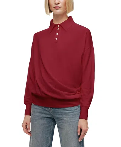 Nocturne Relaxed Polo Knit Sweater In Multi