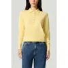 Nocturne Relaxed Polo Knit Sweater In Yellow