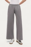 Nocturne Relaxed Wide-leg Track Pants In Gray