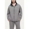 Nocturne Relaxed Zip-up Hoodie In Gray