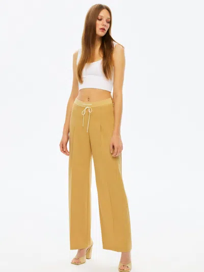 Nocturne Ribbed Pants In Brown