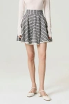 Nocturne Ruffled Hem Mini Skirt In Multi