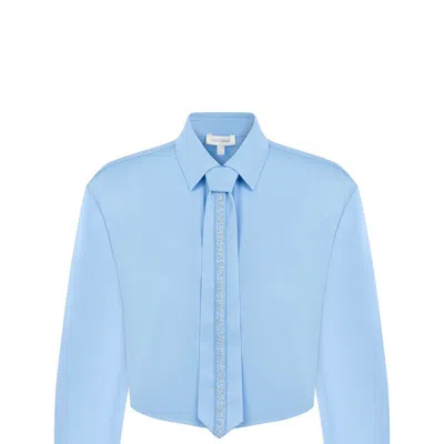 Nocturne Shirt With Tie Detail In Blue