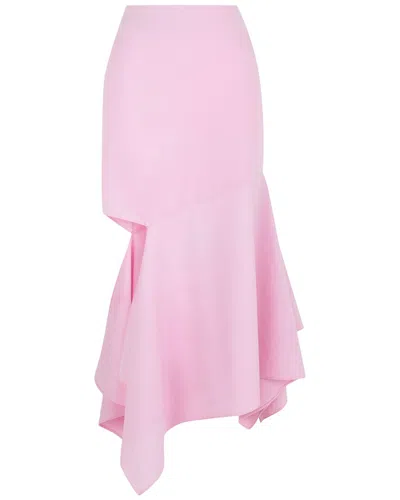 Nocturne Short Asymmetrical Skirt In Pink