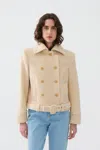 Nocturne Shoulder Pad Short Coat