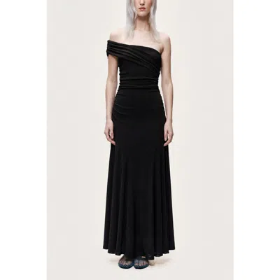 Nocturne Sleeveless Maxi Dress In Black